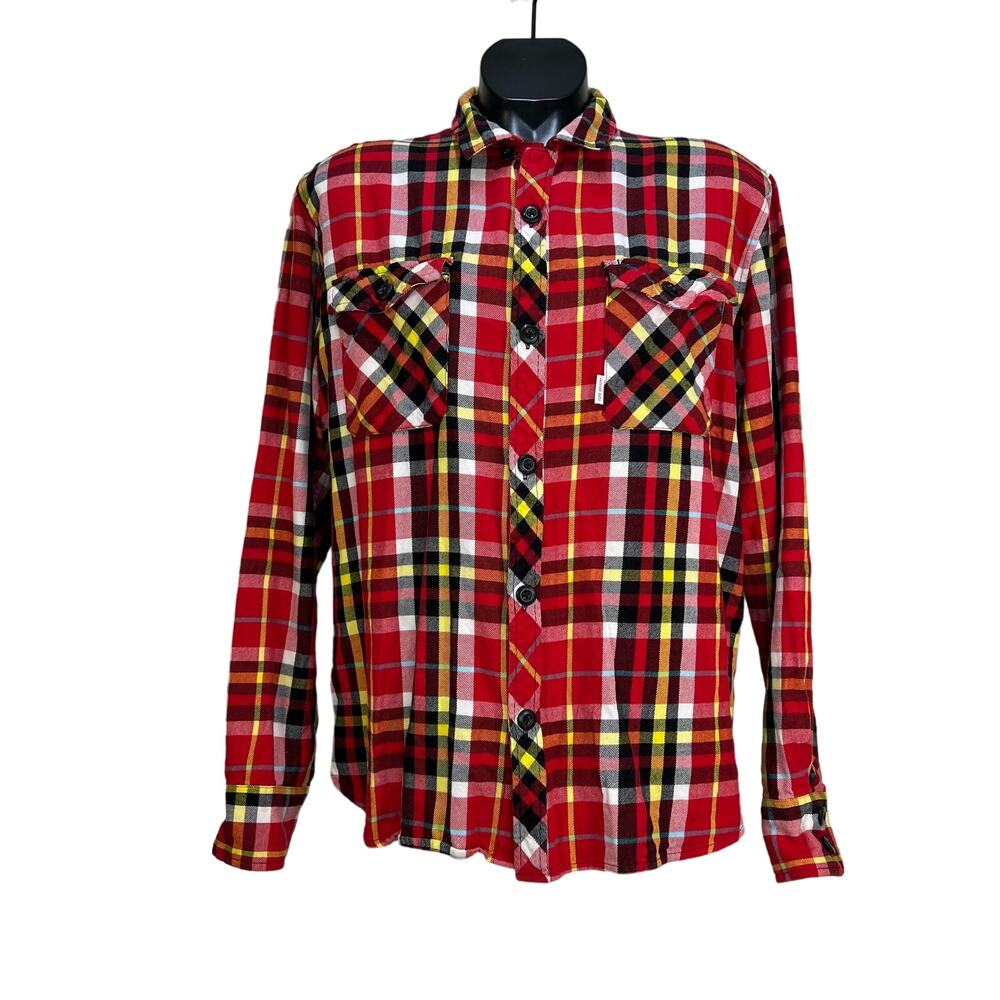 Topo Designs Plaid Field Shirt Red Flannel Organic Cotton